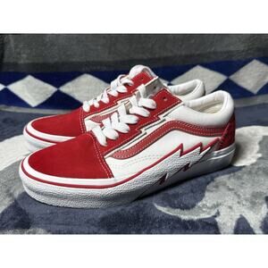 New Vans Old Skool Bolt 2-Tone Red White Men’s Size 7 - Women’s 8.5 VN0009Q56RT
